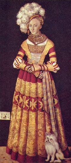 Lucas Cranach Portrat der Herzogin Katharina von Mecklenburg China oil painting art
